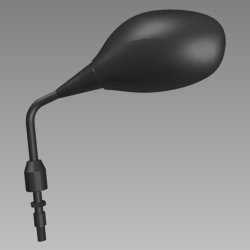 Mirror Assy Left Hand | (black, Nh-1) | Glamour , Glamour Fi , Passion Pro, Super Splendor | Hero