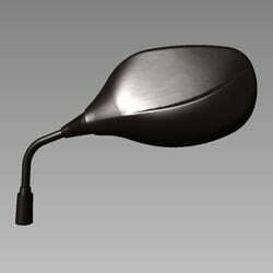 Mirror Left Side (black) For Hero Pleasure | Hero