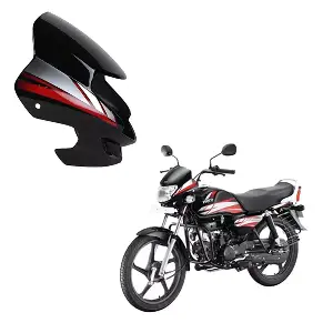Cd Delux Headlight Visor (black And Red)