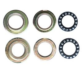 Motorcycle Stainless Steel Fork Ball Racer Set With Balls Compatible For Bullet (o/m & N/m)