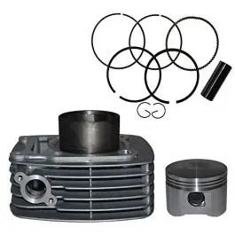 Cylinder Block Piston Kit Compatible For Bajaj Pulsar 180 Old Model Small Hole (silver)