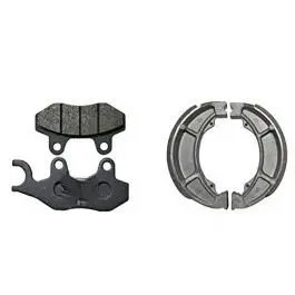 Front & Rear (combo) Brake Pad + Brake Shoe Set Compatible For Hero Ambition (dp3+bss04)