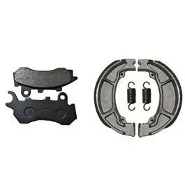Front & Rear (combo) Brake Pad + Brake Shoe Set Compatible For Honda Cb Shine Latest Model (bss01 + Dp27)