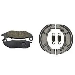1 Front & Rear (combo) Brake Pad + Brake Shoe Set Compatible For Honda Shine Latest Models (dp9+bss01)