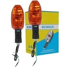 Blinker Indicator Assly. Compatible For Bajaj Platina Yellow Universal (set Of 2)