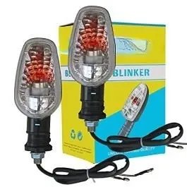 Blinker Indicator Assly. Compatible For Tvs Star City White - Rear (set Of 2)