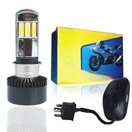 Led Headlights Ac/dc Bulbs For Motorcycle - Low And High Beam Bulbs (n02m)