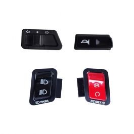 Modular Switches (pack Of 4) 1- Horn Switches 2-self Start Switch 3-indicator Switch 4-dim/dip Switches For Honda Activa Bs6(ms4 + Ms6 + Ms26 + Ms27)