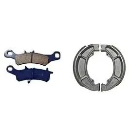 Motorcycle Front & Rear (combo) Brake Pad + Brake Shoe Set Compatible For Suzuki Fiero (dp20+bss04)