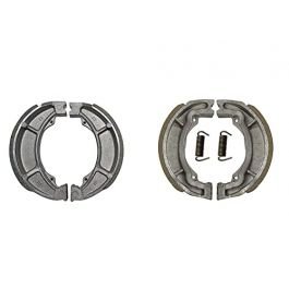 Motorcycle Front & Rear (combo) Brake Shoe Set Compatible For Tvs Star City/hero Passion Pro F/r (bss14+bss03)