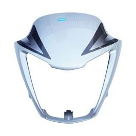 Head Light Mask Compatible Compatible For Hero Splendor Nxg Silver