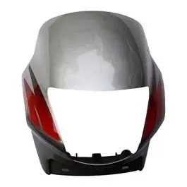 Head Light Mask Compatible Compatible For Hero Passion Plus Dark Silver-red