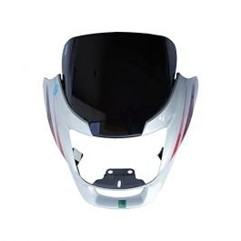 Head Light Mask Compatible Compatible For Hero Super Splendor Latest Silver