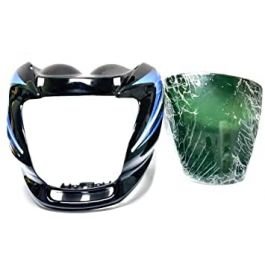 Head Light Mask Compatible Compatible For Hero Splendor Ismrt New Model 110cc Grey-silver