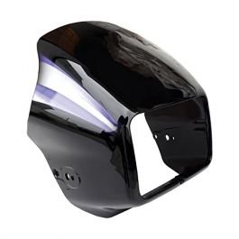Head Light Mask Compatible Compatible For Hero Splendor Plus 2019 Bk-blue