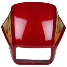 Head Light Mask Compatible Compatible For Hero Splendor Plus Bs-6 Red