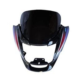 Head Light Mask Compatible Compatible For Hero Super Splendor 2017 Bk-red