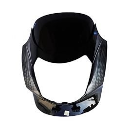 Head Light Mask Compatible Compatible For Tvs Victor Glx New Model Black