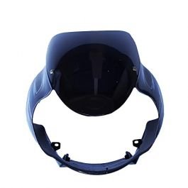Head Light Visor Mask Compatible For Bajaj Discover Dts-i 125cc Bk-blue