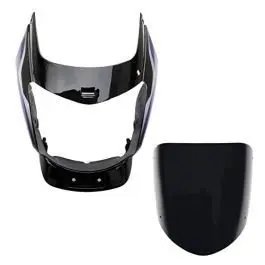 Head Light Visor Mask Compatible For Bajaj Platina 125cc Bk-blue