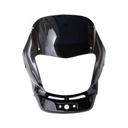 Head Light Visor Mask Compatible For Bajaj Platina 125cc Bk-silver