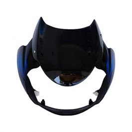 Head Light Visor Mask Compatible For Bajaj Discover 150cc/125cc H2 Bk-blue