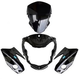 Head Light Visor Mask Compatible For Honda Levo Black