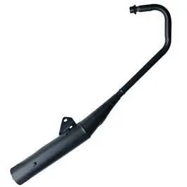Silencer Compatible For Tvs Star City Plus (powder Coated)