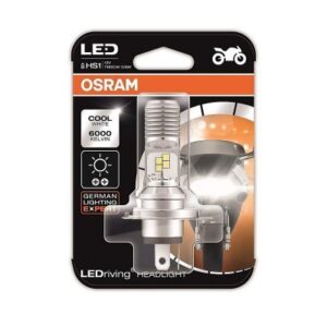 Osram Ledriving Headlight Bulb For Bikes Hs1 5-6w 12v Px43t Blister Pack, Cool White (7285cw)