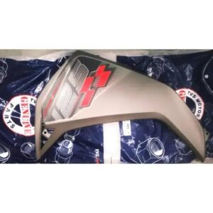 Panel Bottom Left Side Titanium Grey With Tapeset For Tvs Ntorq 125 Racing Red