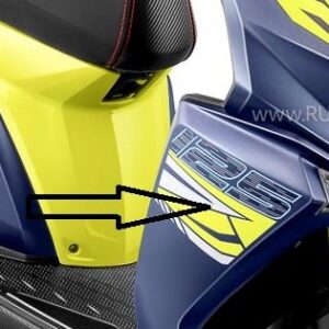 Panel Bottom Right Side Xt Neon Green Blue For Ntorq 125 | Tvs