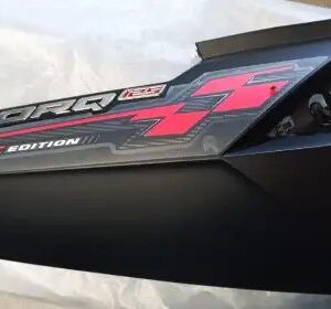 Panel Right Side Matt Black With Tapeset For Tvs Ntorq 125 Racing Red