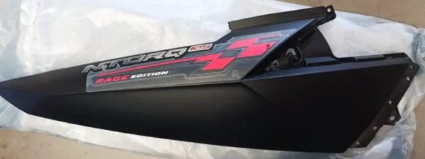 Panel Right Side Matt Black With Tapeset For Tvs Ntorq 125 Racing Red