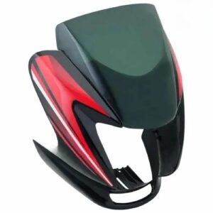 Passion Pro Headlight Visor Digital Meter Black With Red Sticker Genuine Headlight Visor -