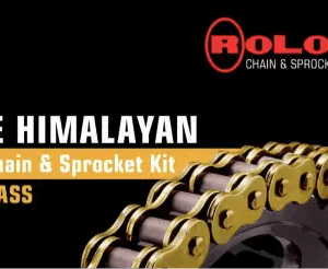 Rolon Brass Chain & Sprocket Kit For Royal Enfield Himalayan (bs3, Bs4, Bs6)