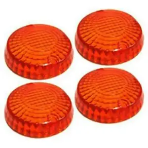 Royal Enfield Indicator Glass Set Of 4_orange Color