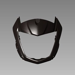 Set Front Cowl Black For Ignitor | Hero
