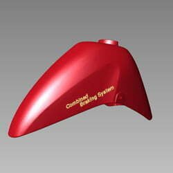 Set, Front Fender ,candy Blazing Red (maestro)