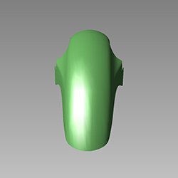 Set Front Fender Leaf Green For Hero Passion Pro