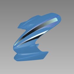 Set Front Visor Frost Blue Me For Hero Passion Pro | Passion Pro Ibs
