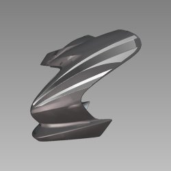 Set Front Visor Heavy Gray For Hero Passion Pro | Passion Pro Ibs