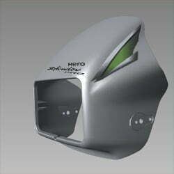 Set , Front Visor (splendor Pro)