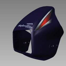 Set , Front Visor (splendor Pro)
