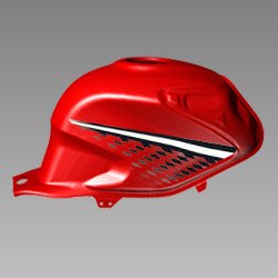 Set Fuel Tank Candy Blaze Red For Hero Glamour I3s