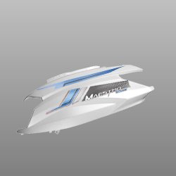 Set Left Body Cover (pearl Silver White Ex Sparkle Me.) | Maestro Edge Bsvi | Hero