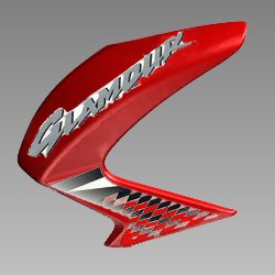 Set Left Cowl Red (cbr R-195c) For Hero Glamour I3s , Glamour Ibs 2017-2019