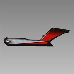 Set, Left Rear Cowl(black,nh-1(type-1) | Hf Deluxe | Hero