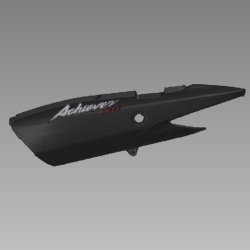 Set , Left Rr Cowl (panther Black Metallic Nh-b08m) | Acheiver 150 | Hero
