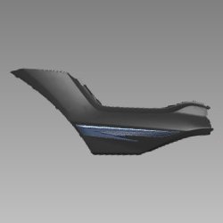 Set Left Side Cover Black (nh-1) For Xtreme | Hero