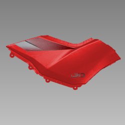 Set Left Side Cover For Hero Red Achiever 150